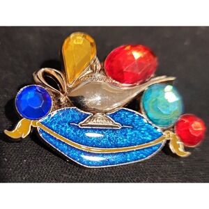 Disney Pin Aladdin Genie & Lamp Jeweled Gems Artist Proof LE 25 made AP 00083